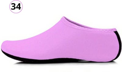 Livano Waterschoenen Voor Kinderen & Volwassenen - Aqua Shoes - Aquaschoenen - Afzwemschoenen - Zwemles Schoenen - Paars - Maat 34