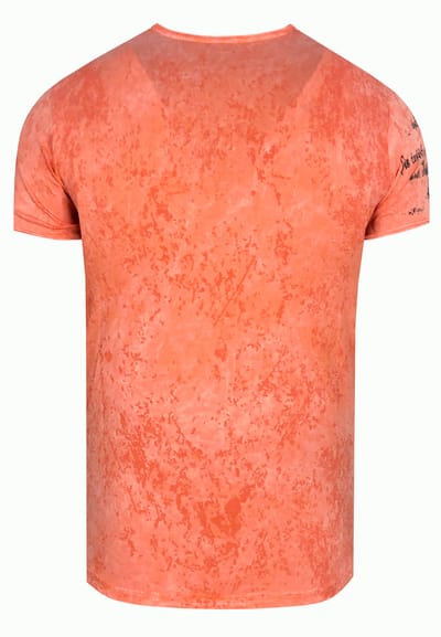 T-shirt met prints, gewassen met zuur
