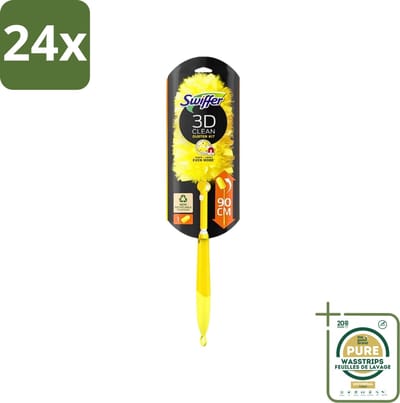 Swiffer - Duster XXL - Telescopische Plumeau - 360° Stofverwijdering - Handvat + 1 Doek - Voordeelverpakking - 24 stuks - Stofvrij - Stofvrij interieur