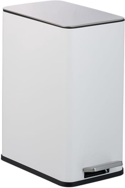 badkamer prullenbak - 10 l - softclose - binnenemmer - ijzer - wit
