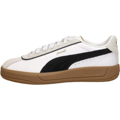 PUMA Puma Club Klassika Dames Sneakers - PUMA White-PUMA Black-Warm White