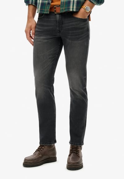 Superdry - Vintage slimfit jeans van biologisch katoen met rechte pijpen - Heren - Jeans