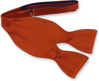 E.L. Cravatte Zelfstrikker Strik - Rusty - 100% Zijde