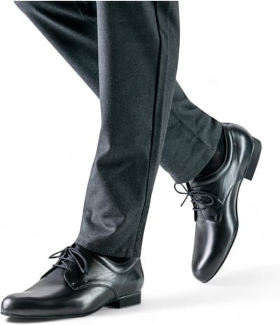 Werner Kern 28012 Arezzo Dansschoenen voor Heren met Klassieke stijl - Zwart nappa lamsleer - Suede zolen - Ballroom, Latin, Salsa, Tango - Werner Kern - Leer - 43 1/3