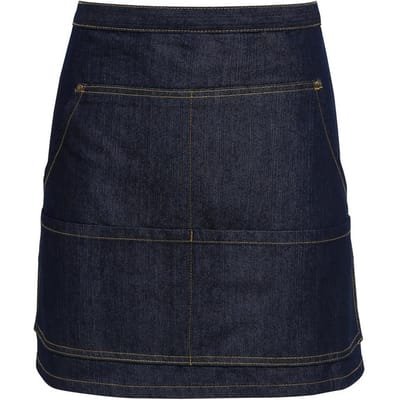 Premier Taille schort voor volwassenen (Indigo Denim)