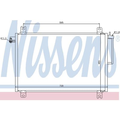 Condensator, airconditioning NISSENS 94913