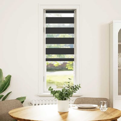 vidaXL - Zebra - rolgordijn - 40x100 - cm - stofbreedte - 35,9 - cm - zwart