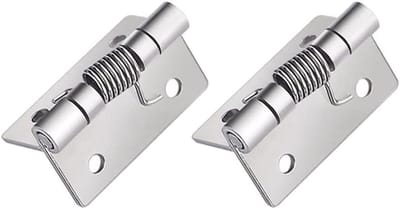 Veerscharnieren - Zelfsluitende scharnieren - Deuren Automatisch Sluiten - Roestvrij Staal - 50x50x2MM - Zilver