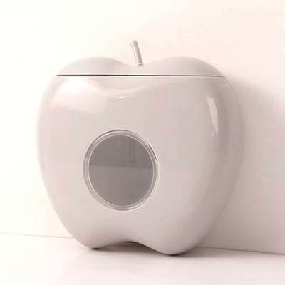 Multifunctionele Appelvormige Vershoudfolie Zak Opbergdoos, Keuken Wandgemonteerde Extractie- en Sorteerdoos, Een Ruimtebesparend Huishoudelijk Goed Item grijs