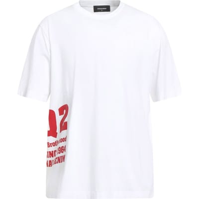 Dsquared2 Dq2 T-shirt Met Zijlogo In Wit