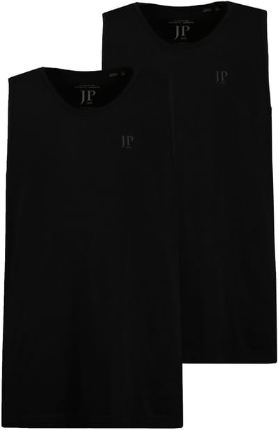 JP 1880 - Heren - Tanktops duopak basic mouwloos - Zwart - Maat 8XL