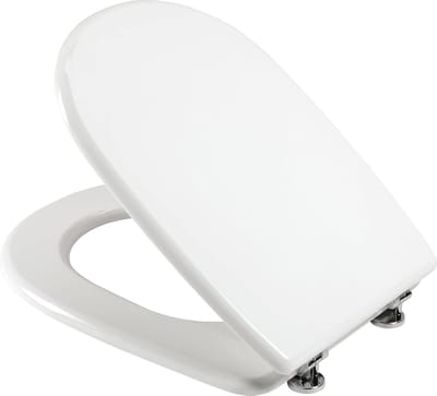 Toiletdeksel - Toiletbril - Vernieuwen Toilet - Hout met coating - 37x45 cm - Wit