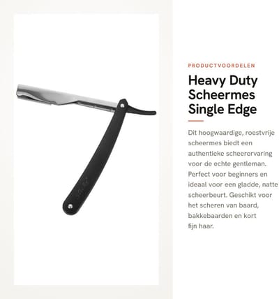Dailygoods- Scheermes Heavy Duty - Scheermesjes - Roestvrij Staal - Veiligheid - Draagbaar - Ideaal voor Perfect Nat Scheren - Veiligheidsmes