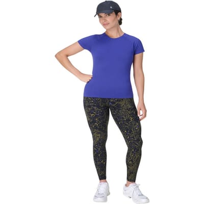 Sweaty Betty Athlete Seamless Workout T-Shirt BLAUW - Maat M