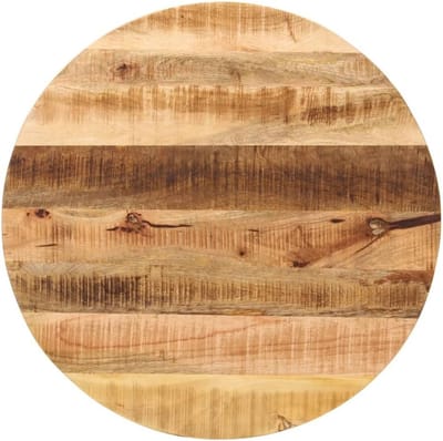 Rond Tafelblad Massief Mangohout 90 cm Dikte 3,8 cm voor Eetkamer of Bureau