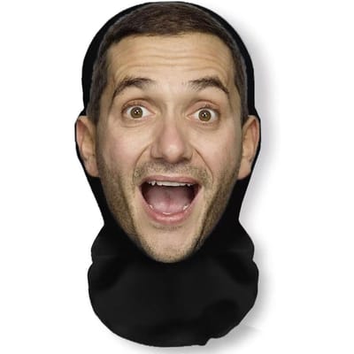 Volledig Gezichtsmasker Michael Jackson Stijl Anime Unisex Stofdicht Fietsen Sjaal, Hoofddeksel Cosplay Rollenspel Rekwisieten mask beige