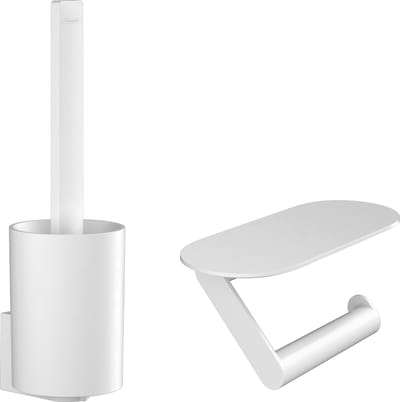 Hansgrohe WallStoris - Toilet accessoireset, mat wit 27969700