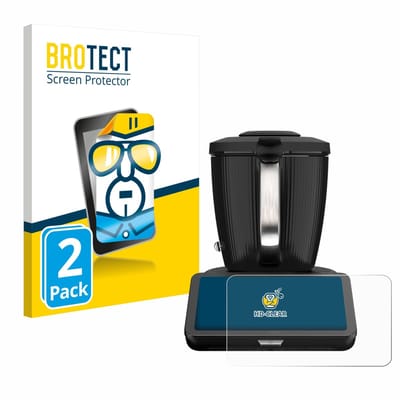 BROTECT - Screenprotector voor Vorwerk Thermomix TM7 - Folie Beschermfolie transparant 2 Stuks