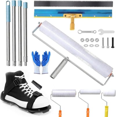 Cementgereedschapsset - Vloercoatingset - Zelfnivellerende vloeren - Professionele afwerking - 33 kg - Niet gespecificeerd