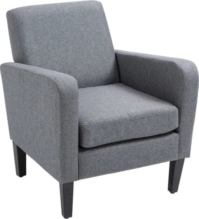 Fauteuil - Relaxzetel - Relaxstoel - Relaxfauteuil - Stoel - Met armleuning - Voor één Persoon - Lichtgrijs