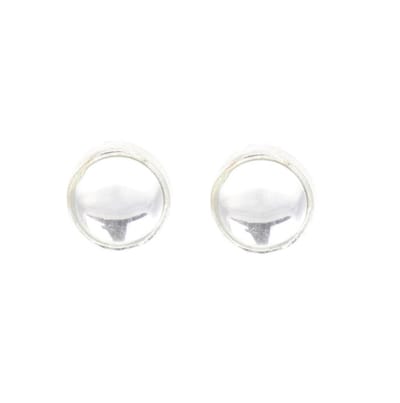 Behave - Oorknoppen zilverkleur minimalistisch stijlvol 1 cm