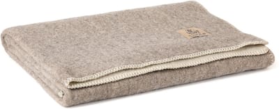 MoST-Dekens - 100% Wollen ledikant dekentje Eco Fossil - 100 x 140 cm - beige