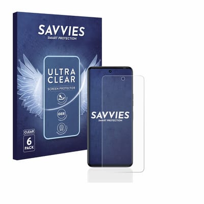 Savvies - Screenprotector voor Tecno Camon 20 - Folie Beschermfolie transparant 6 Stuks