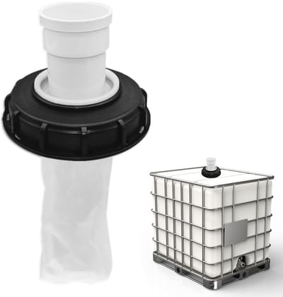 Dailygoods- Waterfilter IBC-deksel met nylonfilter - Wasbaar - Herbruikbaar - 165 mm - Voor regenwatertank - Geschikt voor chemische en farmaceutische industrie - Filter
