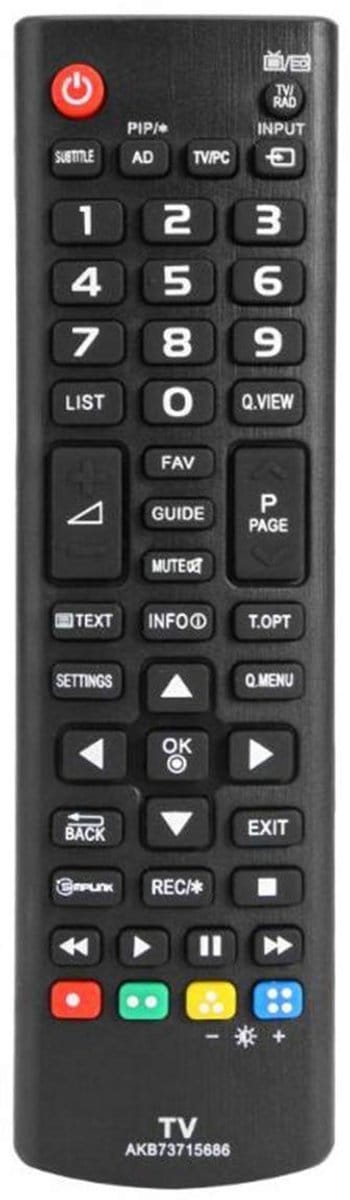 Dailygoody - Universele vervanging Afstandsbediening - Geschikt voor LG TV - Zwart - Handig in gebruik - Geen batterijen inbegrepen - Ideaal voor thui...