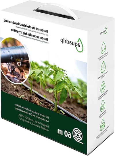 Druppelslang Set - Irrigatie Systeem - Planten Water Geven - Drukcompensatie - 60 Meter - Zwart