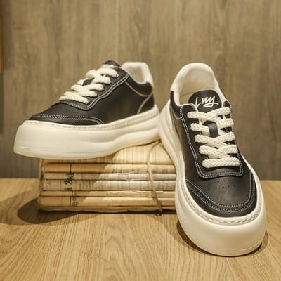 Herensport- en vrijetijdsschoenen Herenmode en trend boardschoenen Streetstyle Eenvoudig en veelzijdig 44 zwart