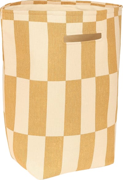 Nobodinoz Opbergmand Vibes - 44x56x28cm - Mustard and Sand Tiles