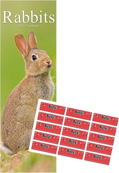 Slim Wandkalender 2025 met Hondenrassen Thema | Maandelijks Overzicht en Stickers