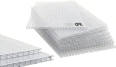 Polycarbonaat Platen - Holle Kamer Platen - Broeikas Bouw - Onbreekbaar Dubbelwandig - 695 x 1200 mm - Transparant