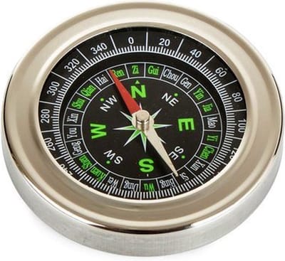 Scoby - Klein Kompas - Mini Kompas - Zakformaat - 60MM - Survival - Noord Oost Zuid West - Wegwijzer - Noorden - Padvinder - 2 stuks