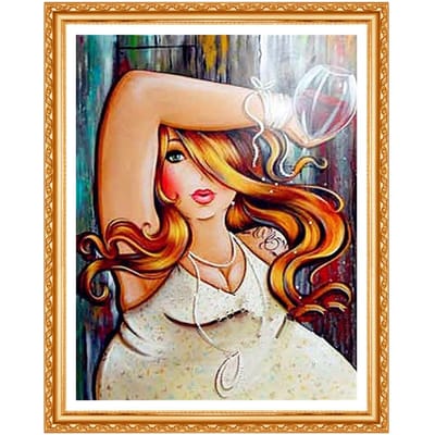 Peinture Diamant 5d DIY Broderie Diamant Rond Dessins Animés Diamant Rond BuDD Fullha 20X30CM black