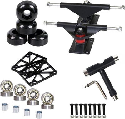 Skateboard Trucks en Accessoires Set voor 7.5 tot 8 inch Decken