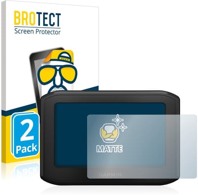 BROTECT - Screenprotector voor Garmin zumo 396 LMT-S - Folie Beschermfolie matte 2 Stuks