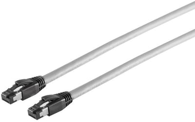 Premium S/FTP CAT8.1 40 Gigabit netwerkkabel / grijs - LSZH - 0,25 meter