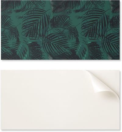 Set vinyltegels met palmbladmotief voor de keuken, 10x40x20 cm