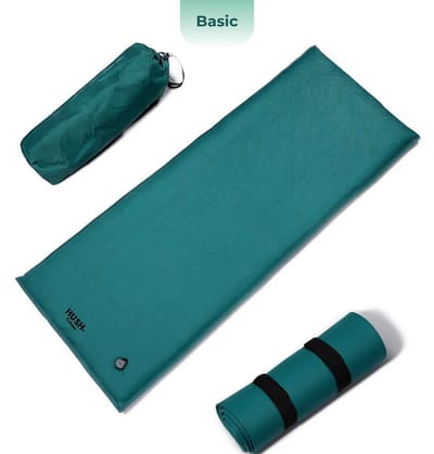 HUSH Outdoor - Slaapmat Basic - inc. Draagzak - Geïntegreerd Ventiel - Lichtgewicht - 187×62×3cm - Groen