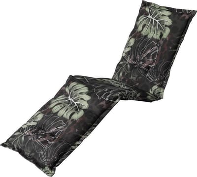 Madison - Tuinkussen - Ligbedkussens - 200x60cm - Elvira Black - Zwart
