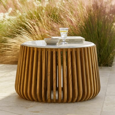 LOBERON Salontafel Urbeline bruin/wit