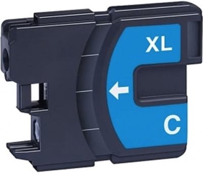 LC-980 XL Cyaan - Huismerk inktcartridge compatible met Brother DCP J125 \ DCP J140W \ DCP J315W \ DCP J515W \ MFC J220 \ MFC J265W \ MFC J410 \ MFC J415