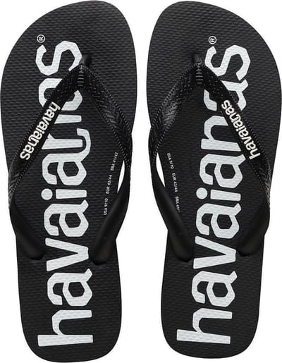 HAVAIANAS TOP KIDS LOGOMANIA black-27-28