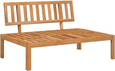 Tuinbank Massief Hout - Palletbank Buiten - Ontspannen Zitten - Modulair Ontwerp - 120 x 92 cm - Bruin