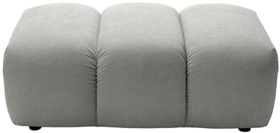 Vente-unique Poef in lichtgrijs stof FRIDORA L 105 cm x H 43 cm x D 70 cm