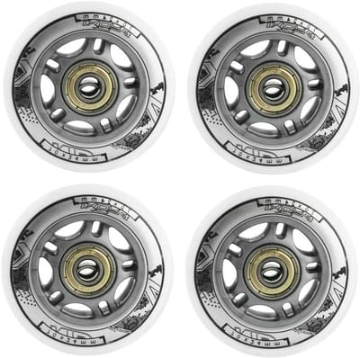 Inline Skaterollen - Skatewielen Set - Recreatief Skaten - Hoge Kwaliteit PU - 70 mm 82A - Wit