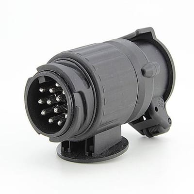 Tip-it - Verloopstekker - Aanhanger - 13 polig - Jaeger naar multicon west - Aanhanger adapter PVC