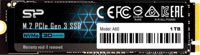 Silicon Power - P34A60 - Interne SSD - PCIe Gen3x4 - NVMe M.2 2280 - 1TB
